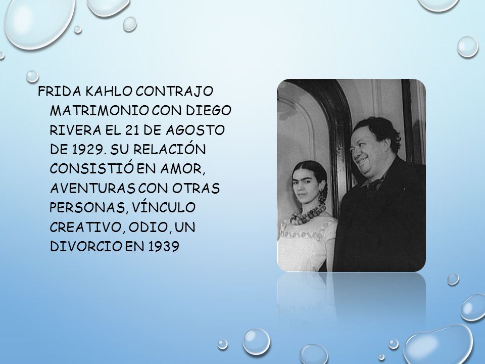 Frida Kahlo contrajo matrimonio con Diego Rivera el 21 de agosto de 1929.