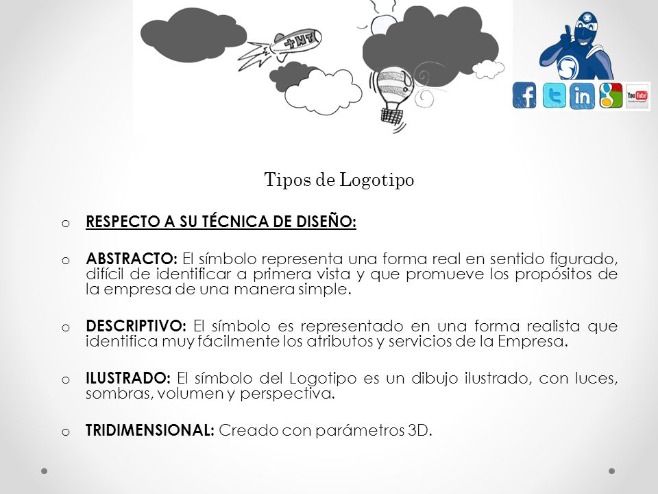 Tipos de Logotipo RESPECTO A SU TÉCNICA DE DISEÑO: