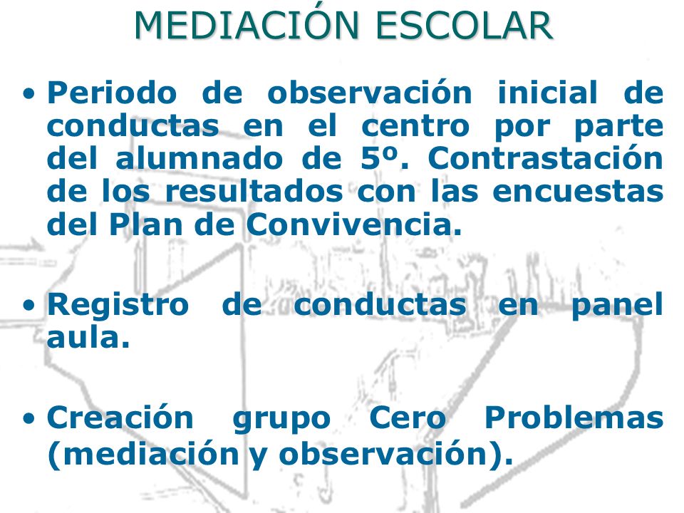 MEDIACIÓN ESCOLAR
