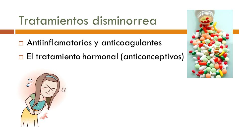Tratamientos disminorrea