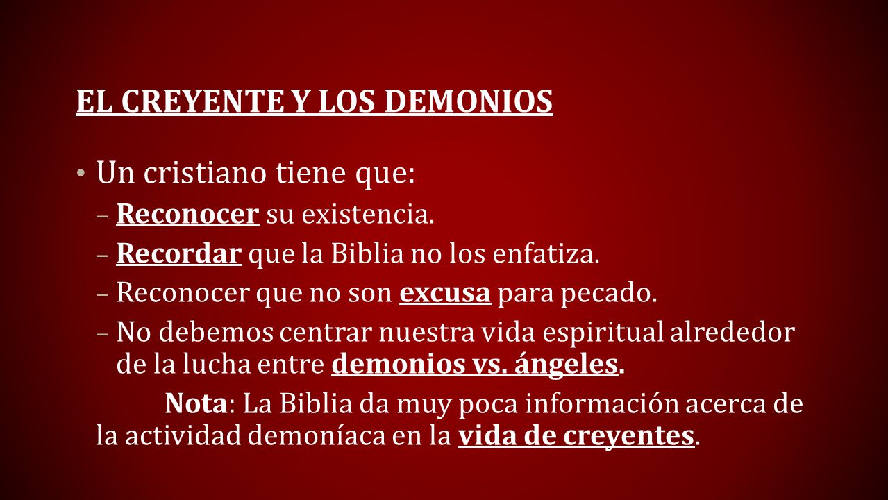 El Creyente y los Demonios