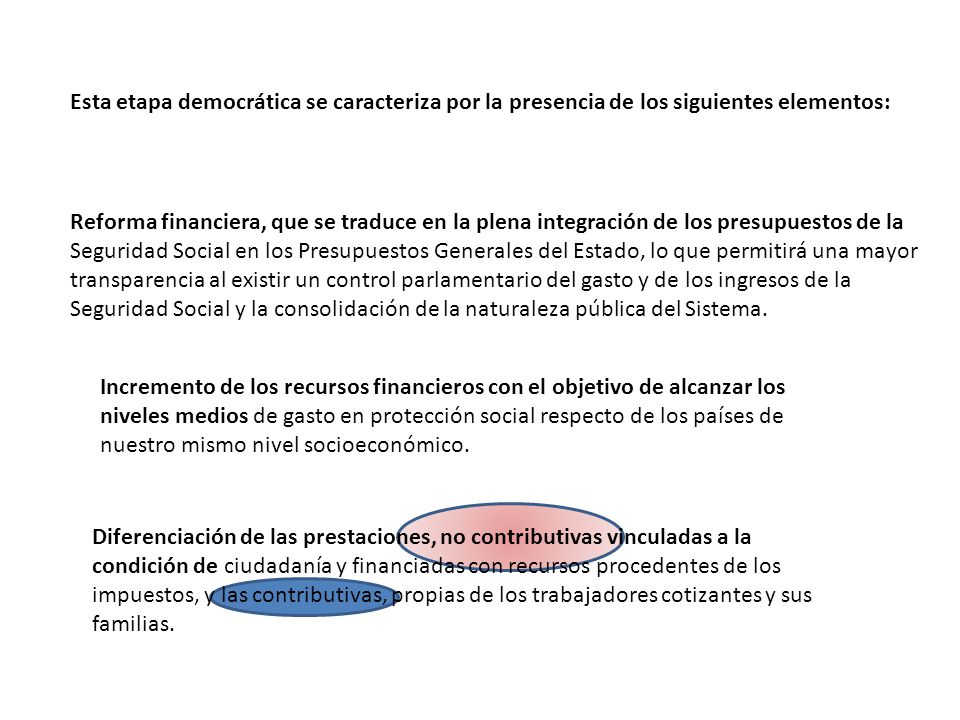 Esta etapa democrática se caracteriza por la presencia de los siguientes elementos: