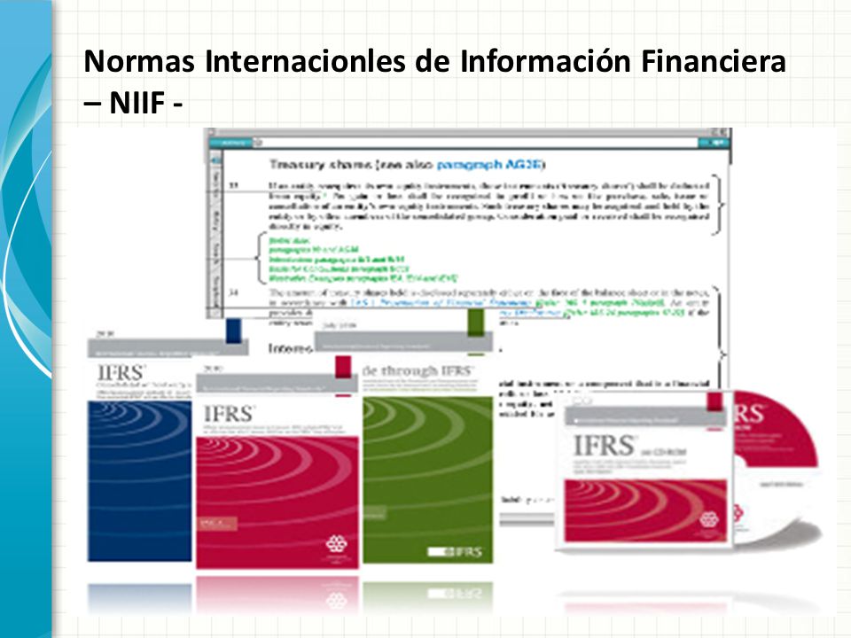 Normas Internacionles de Información Financiera – NIIF -