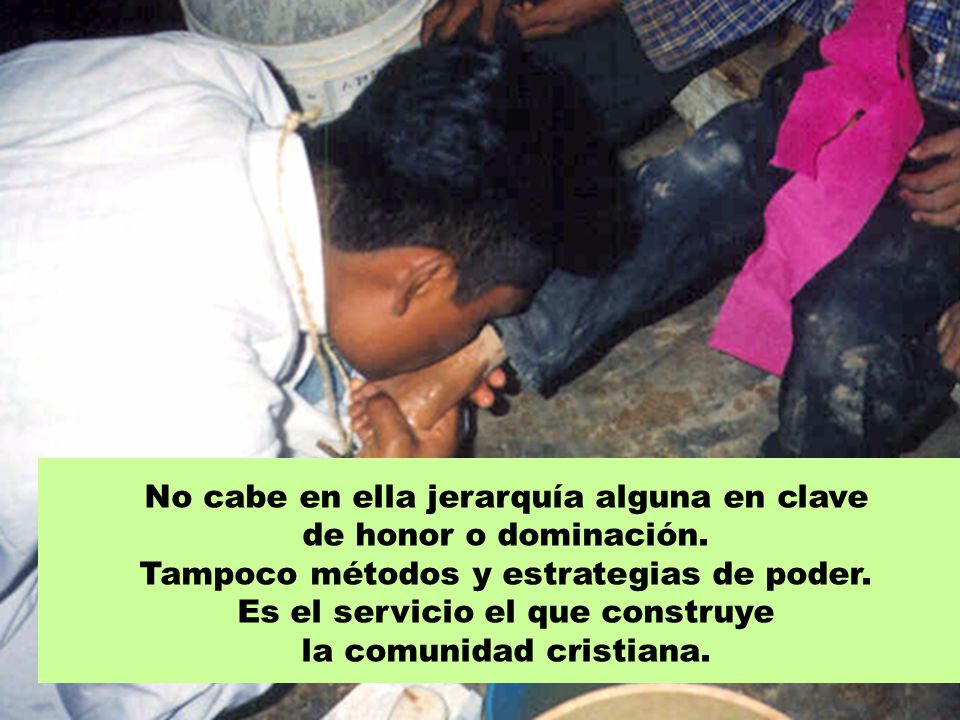 No cabe en ella jerarquía alguna en clave de honor o dominación.