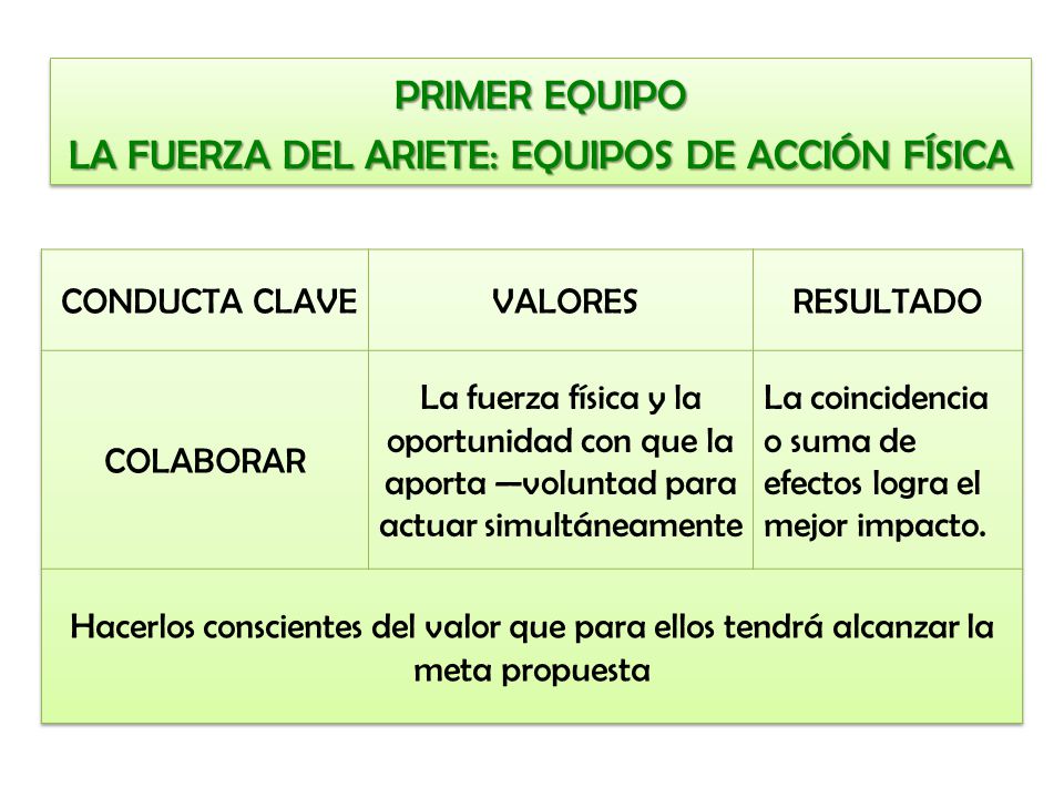 LA FUERZA DEL ARIETE: EQUIPOS DE ACCIÓN FÍSICA