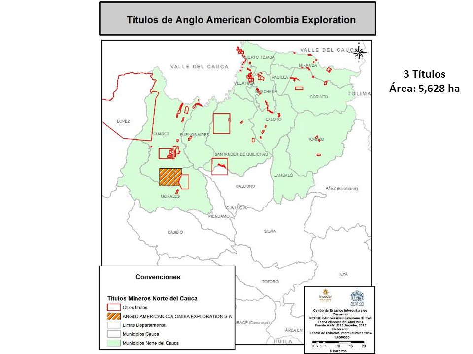 3 Títulos Área: 5,628 ha