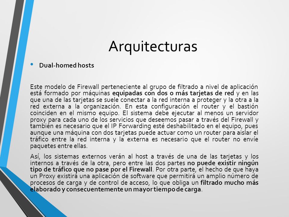 Arquitecturas Dual-homed hosts