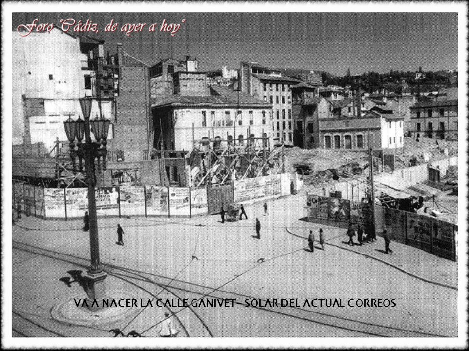 VA A NACER LA CALLE GANIVET- SOLAR DEL ACTUAL CORREOS