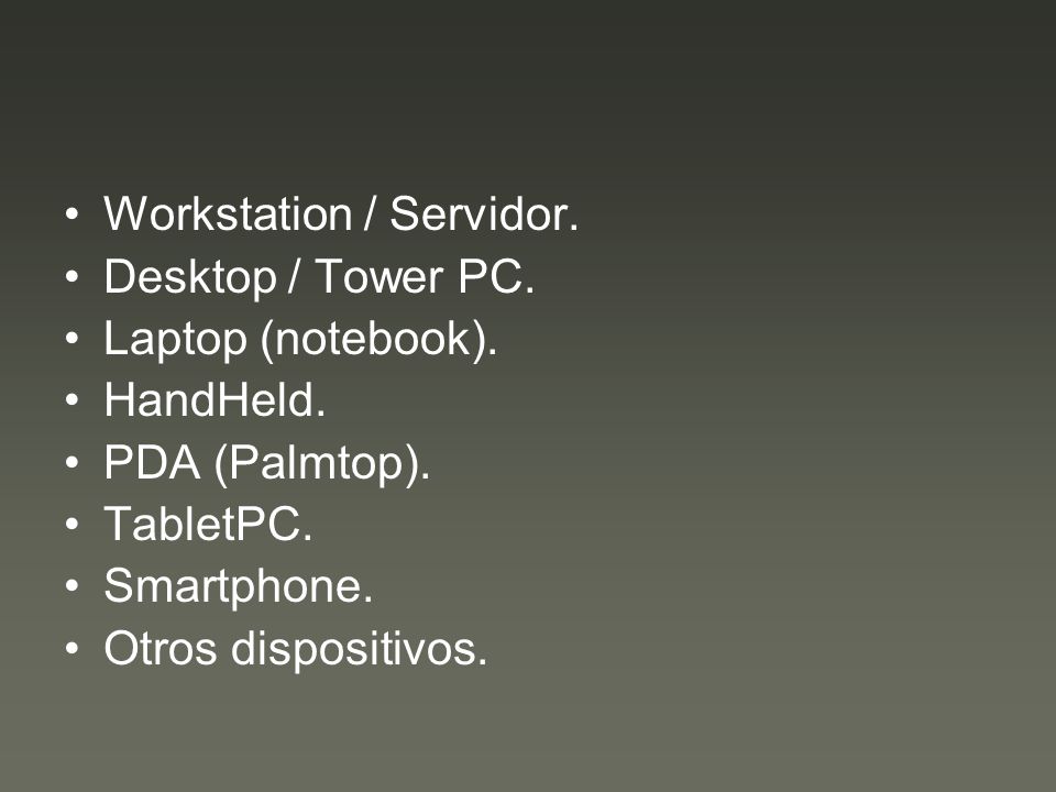 Workstation / Servidor.