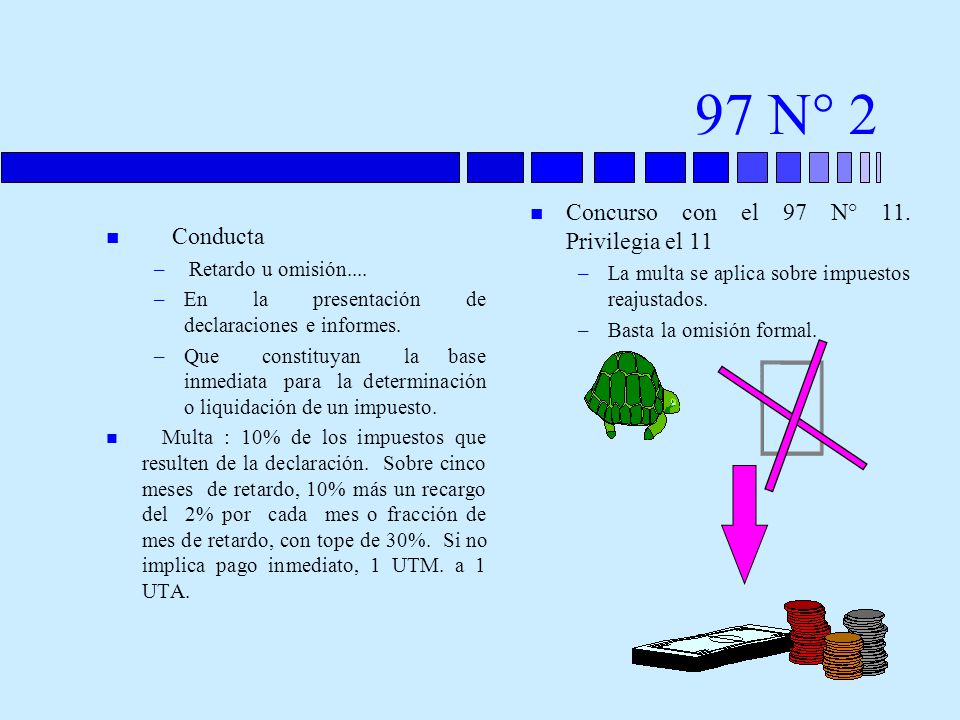 97 N° 2 Concurso con el 97 N° 11. Privilegia el 11 Conducta