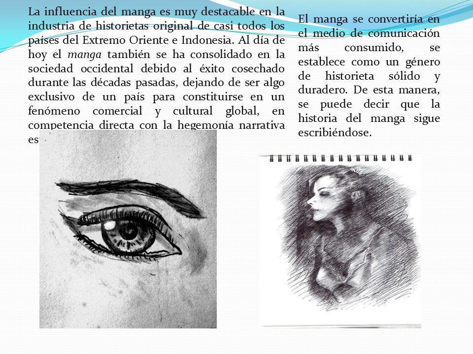 La influencia del manga es muy destacable en la industria de historietas original de casi todos los países del Extremo Oriente e Indonesia. Al día de hoy el manga también se ha consolidado en la sociedad occidental debido al éxito cosechado durante las décadas pasadas, dejando de ser algo exclusivo de un país para constituirse en un fenómeno comercial y cultural global, en competencia directa con la hegemonía narrativa estadounidense y europea.