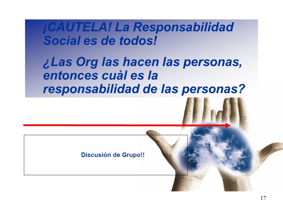 ¡CAUTELA! La Responsabilidad Social es de todos!