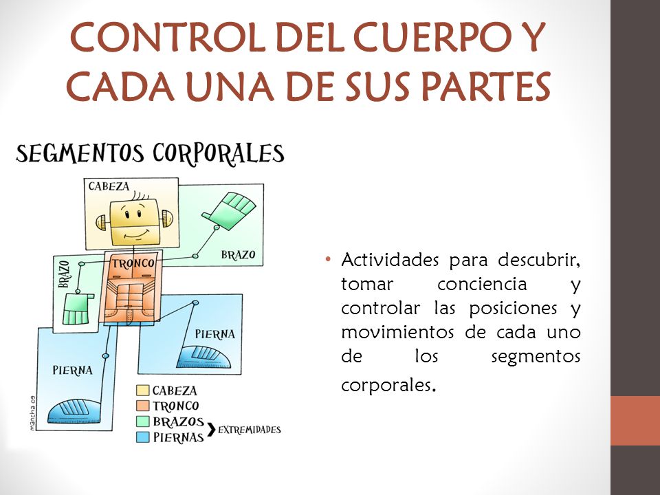 CONTROL DEL CUERPO Y CADA UNA DE SUS PARTES