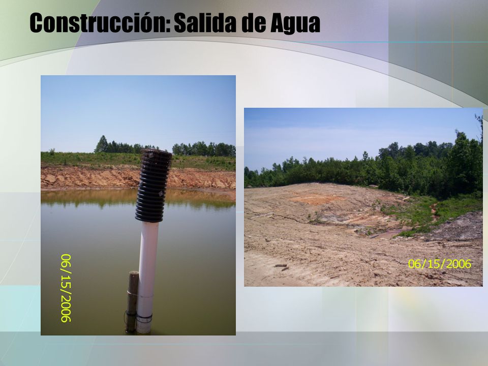 Construcción: Salida de Agua