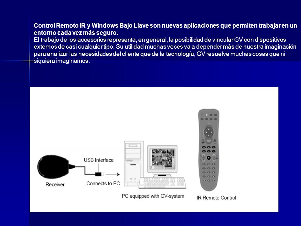 Control Remoto IR y Windows Bajo Llave son nuevas aplicaciones que permiten trabajar en un entorno cada vez más seguro.