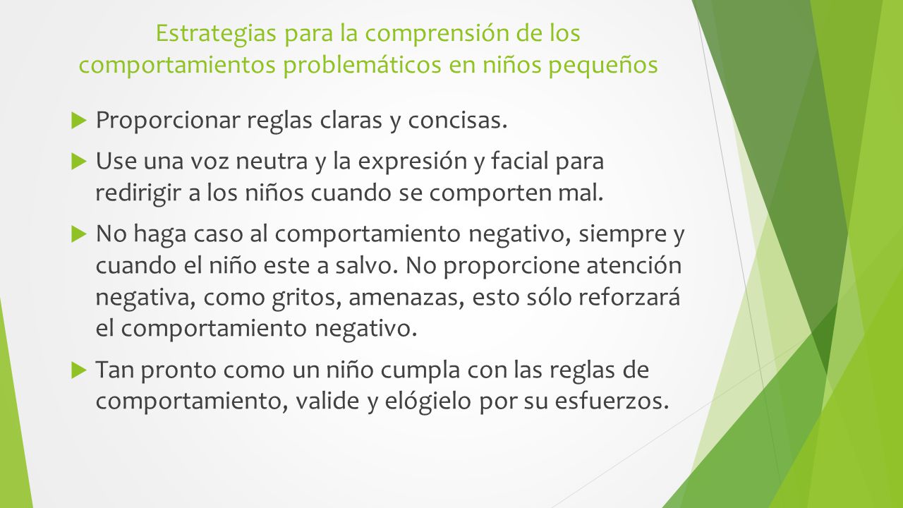 Estrategias para la comprensión de los comportamientos problemáticos en niños pequeños