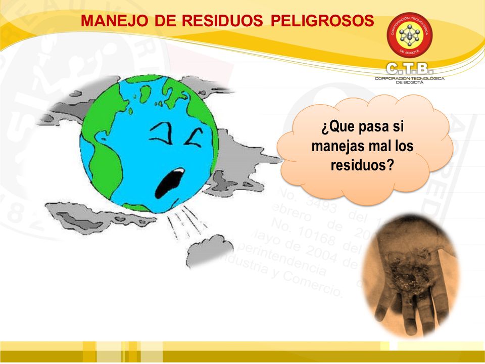 MANEJO DE RESIDUOS PELIGROSOS ¿Que pasa si manejas mal los residuos