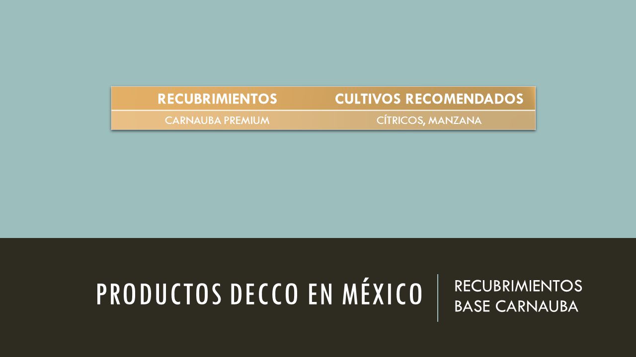 Productos Decco en México