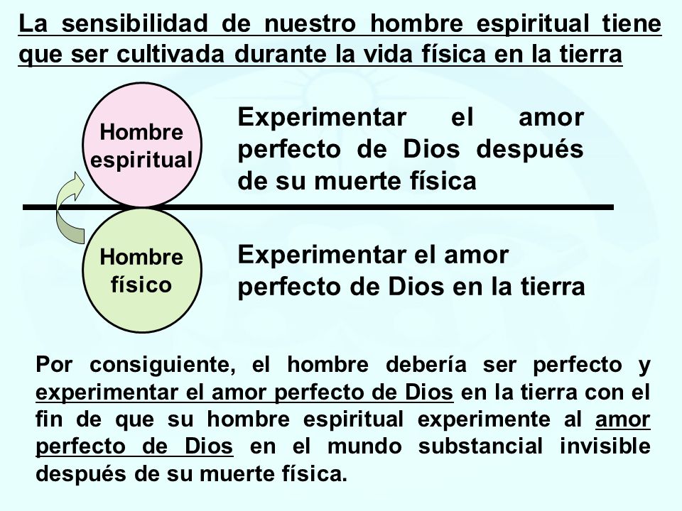 Experimentar el amor perfecto de Dios después de su muerte física