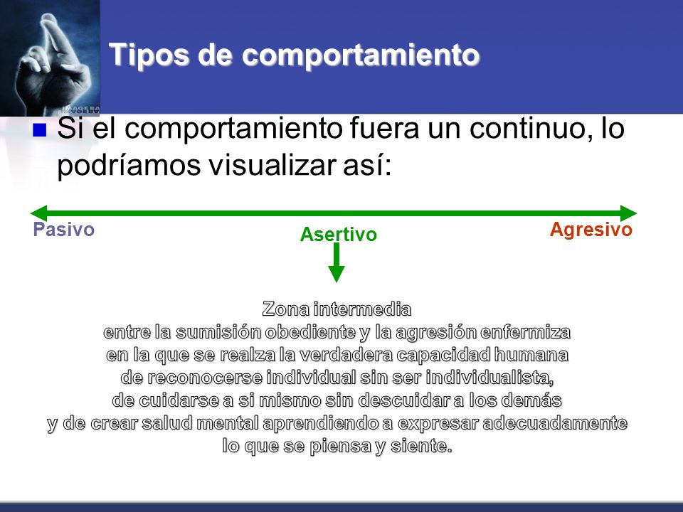 Tipos de comportamiento