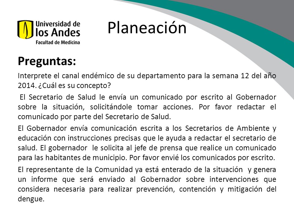 Planeación Preguntas: