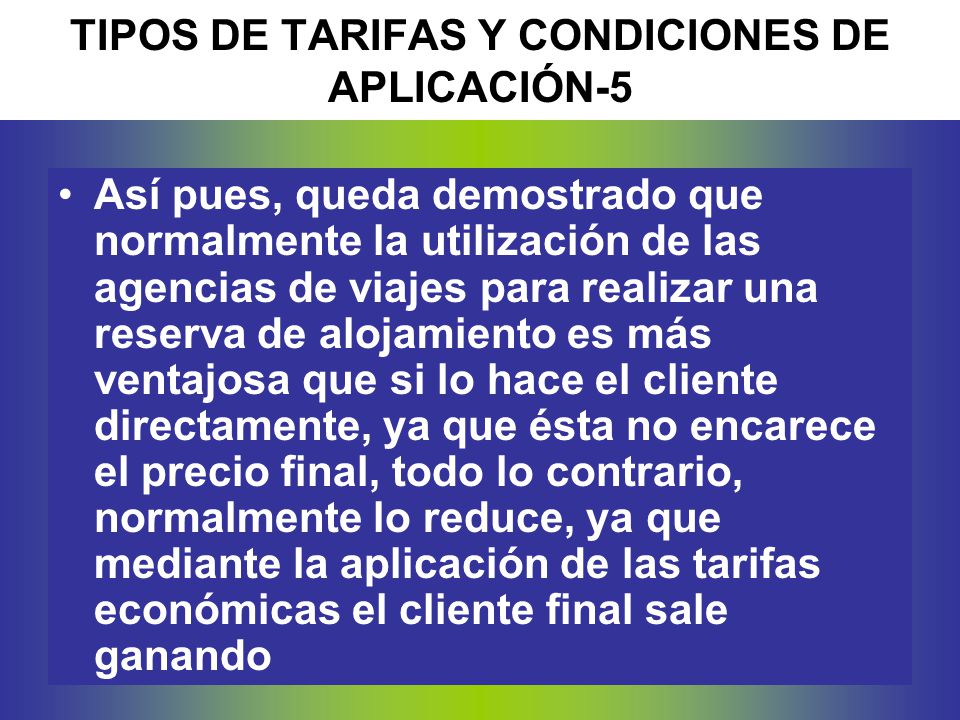 TIPOS DE TARIFAS Y CONDICIONES DE APLICACIÓN-5