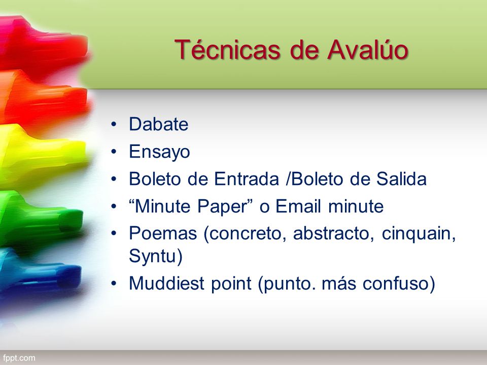 Técnicas de Avalúo Dabate Ensayo Boleto de Entrada /Boleto de Salida