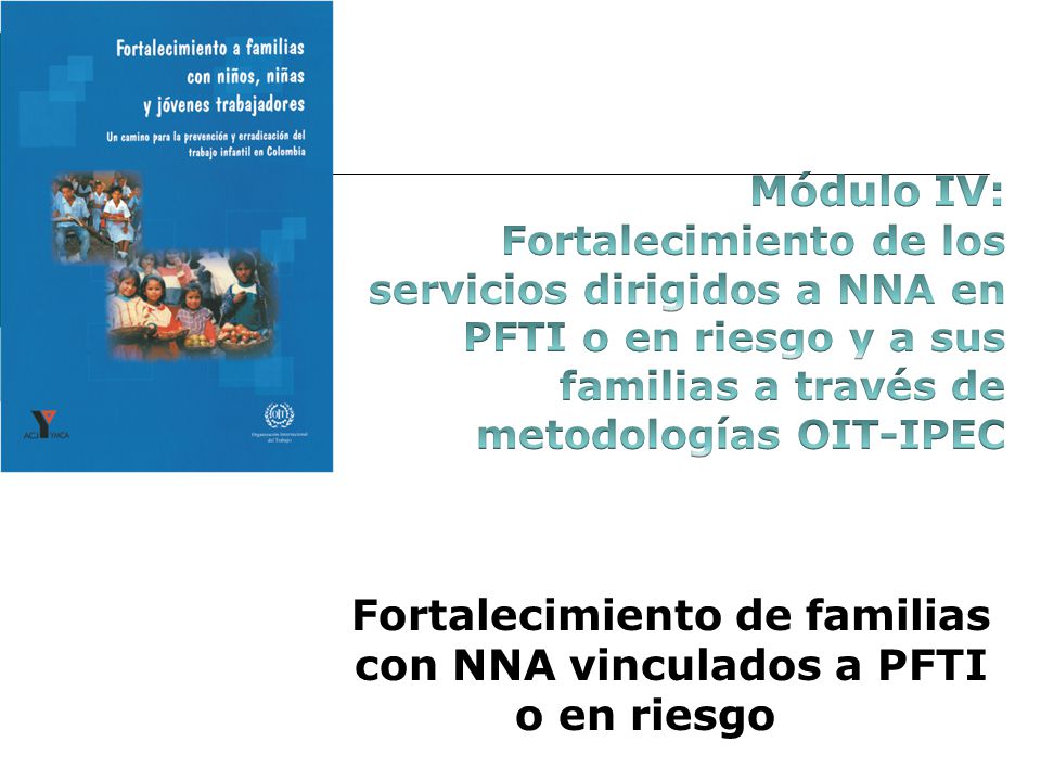 Fortalecimiento de familias con NNA vinculados a PFTI o en riesgo
