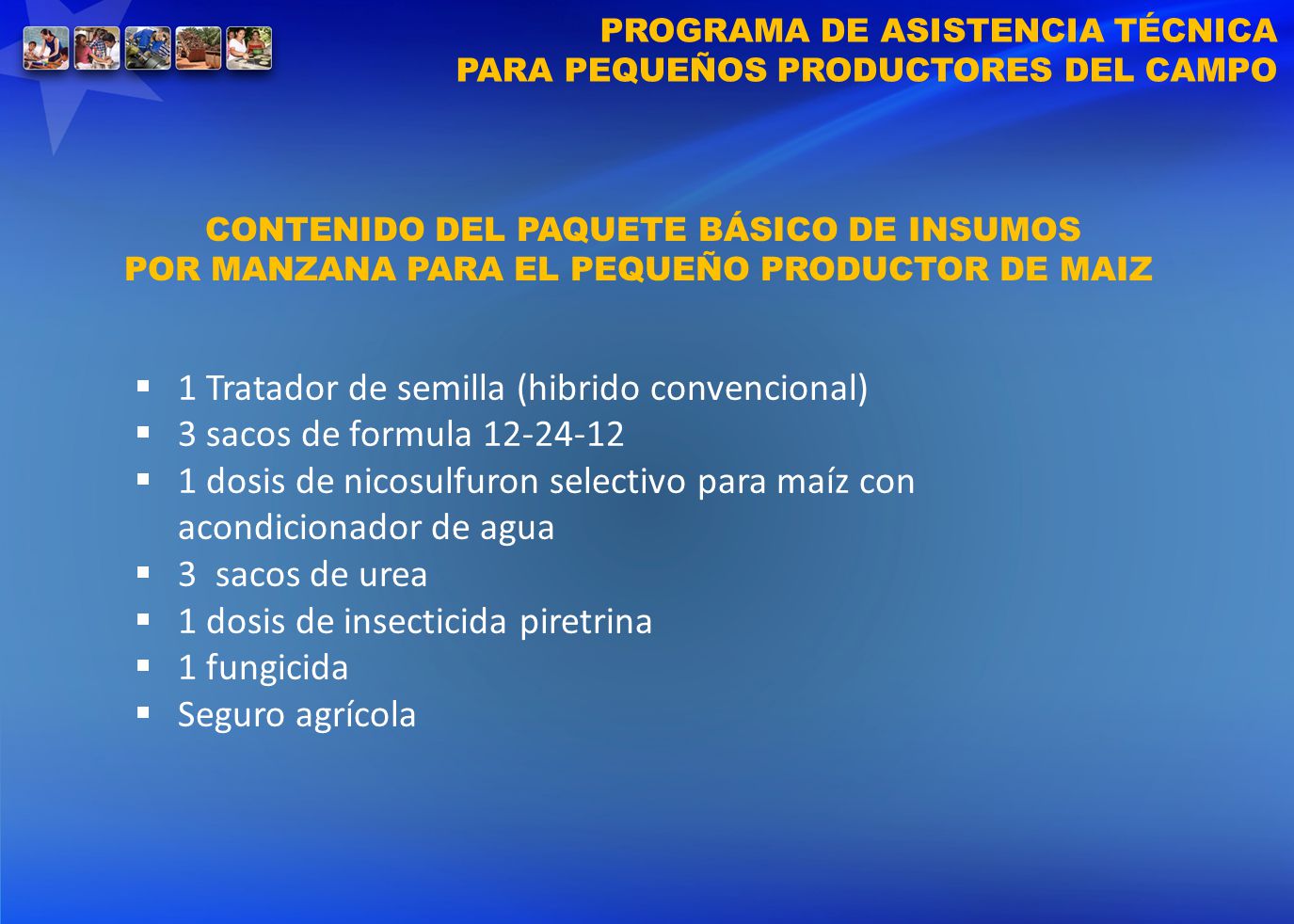 1 Tratador de semilla (hibrido convencional)