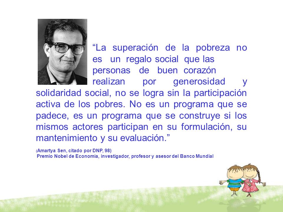 La superación de la pobreza no. es un regalo social que las