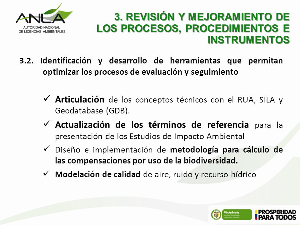 3. REVISIÓN Y MEJORAMIENTO DE LOS PROCESOS, PROCEDIMIENTOS E INSTRUMENTOS