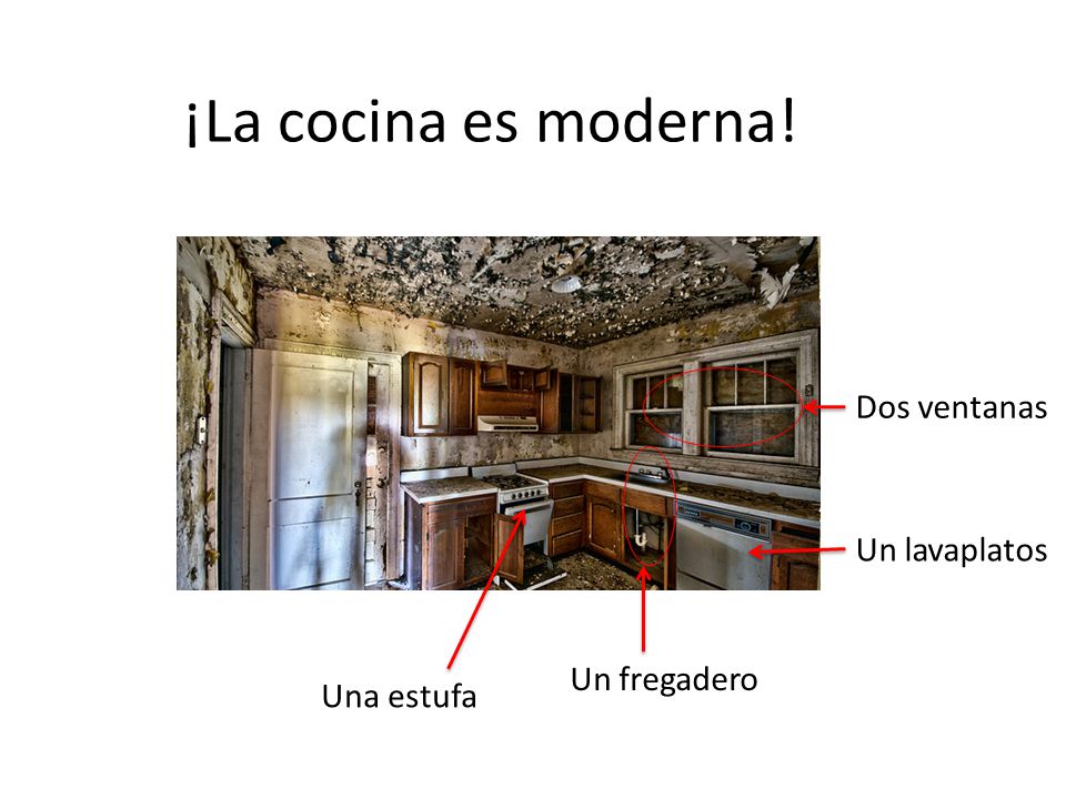 ¡La cocina es moderna! Dos ventanas Un lavaplatos Un fregadero