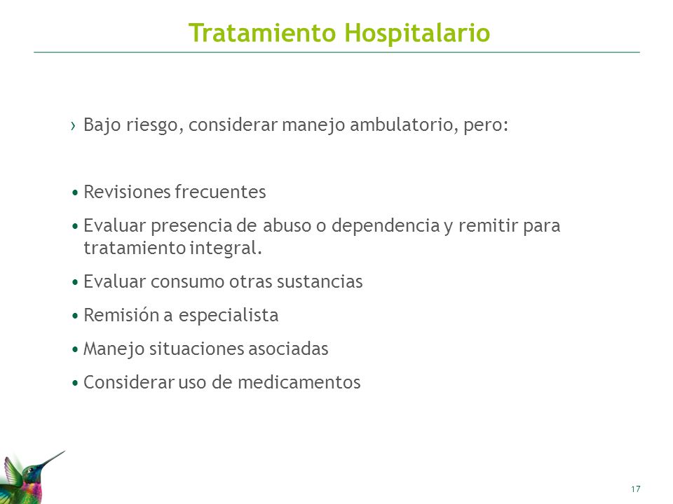 Tratamiento Hospitalario