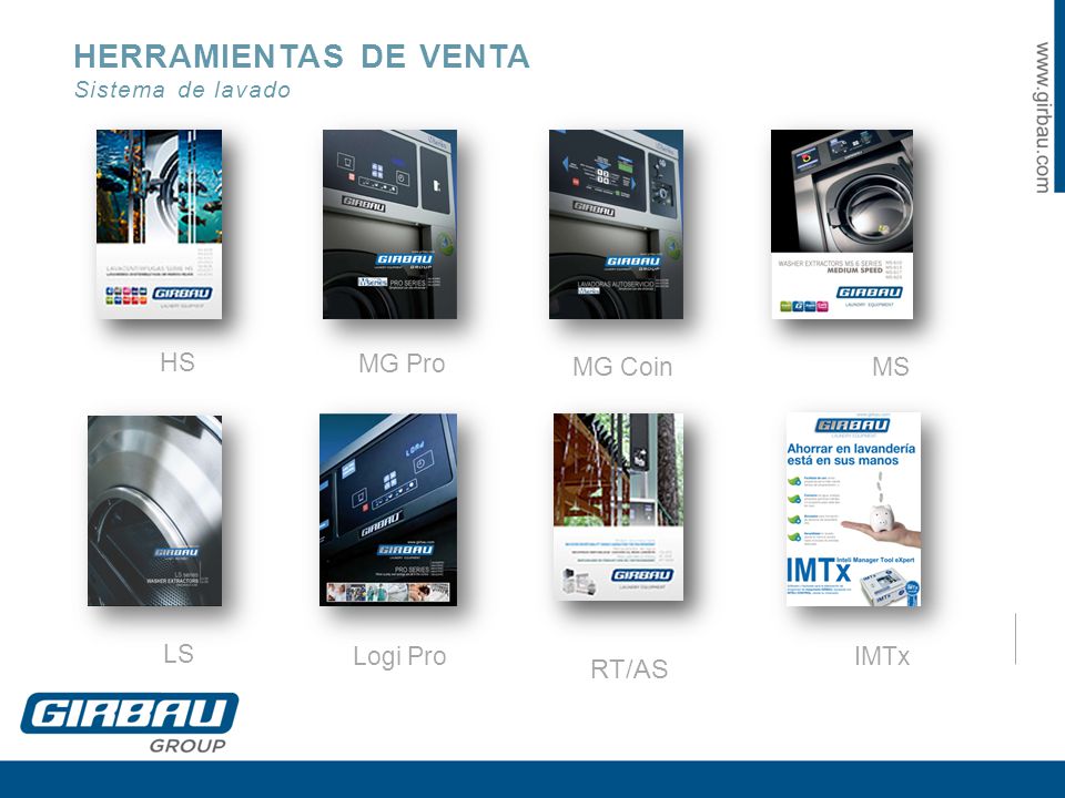 HERRAMIENTAS DE VENTA RT/AS HS MG Pro MG Coin MS LS Logi Pro IMTx
