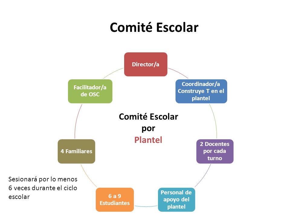 Comité Escolar Comité Escolar por Plantel