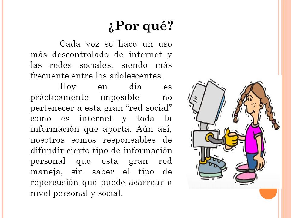 ¿Por qué Cada vez se hace un uso más descontrolado de internet y las redes sociales, siendo más frecuente entre los adolescentes.
