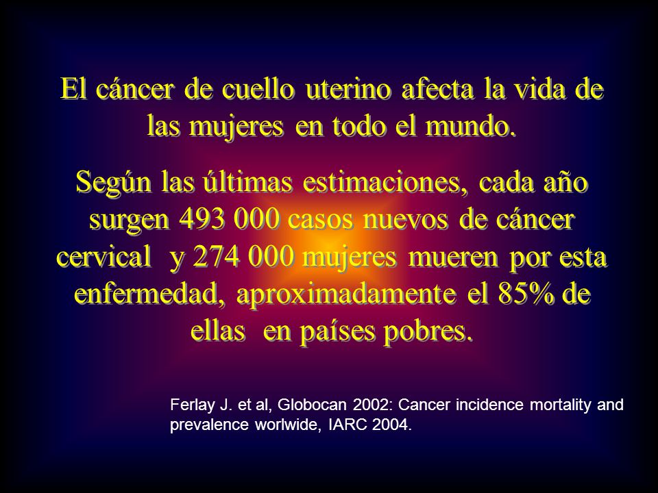 El cáncer de cuello uterino afecta la vida de las mujeres en todo el mundo.