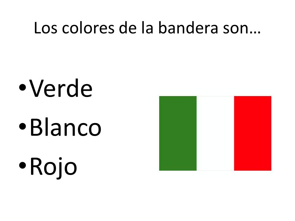 Los colores de la bandera son…