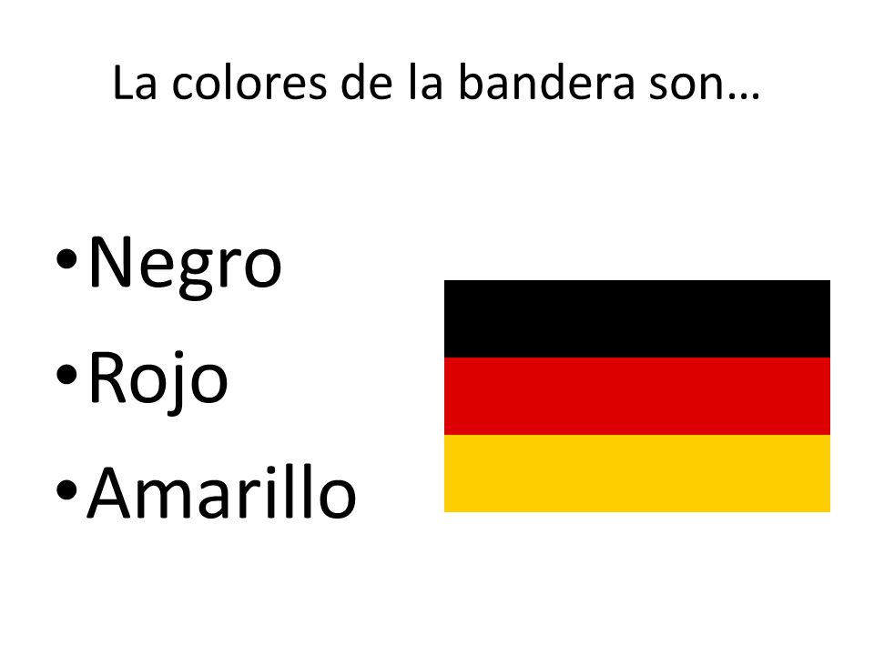 La colores de la bandera son…