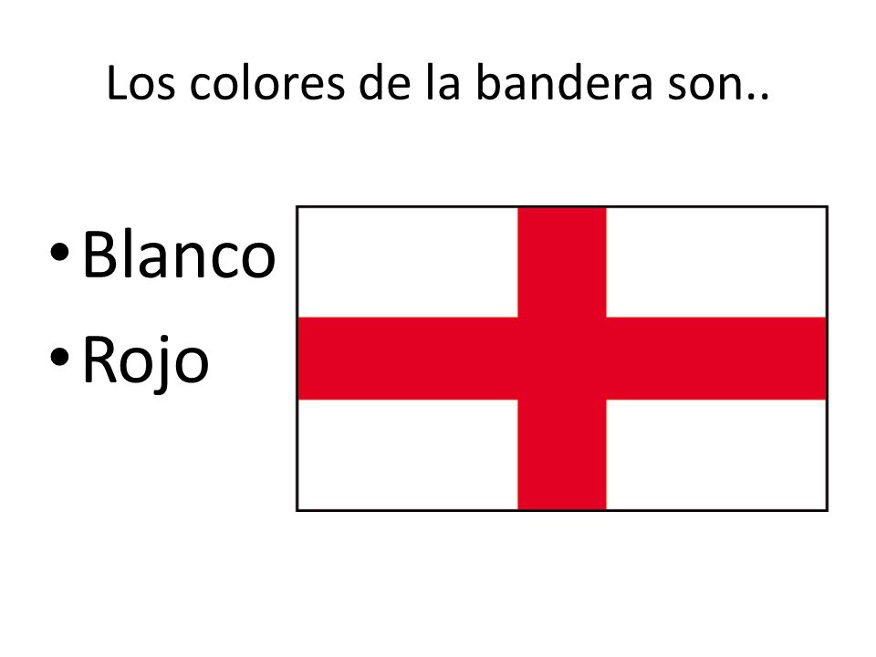 Los colores de la bandera son..