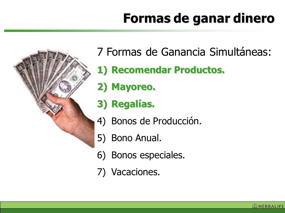 Formas de ganar dinero 7 Formas de Ganancia Simultáneas: