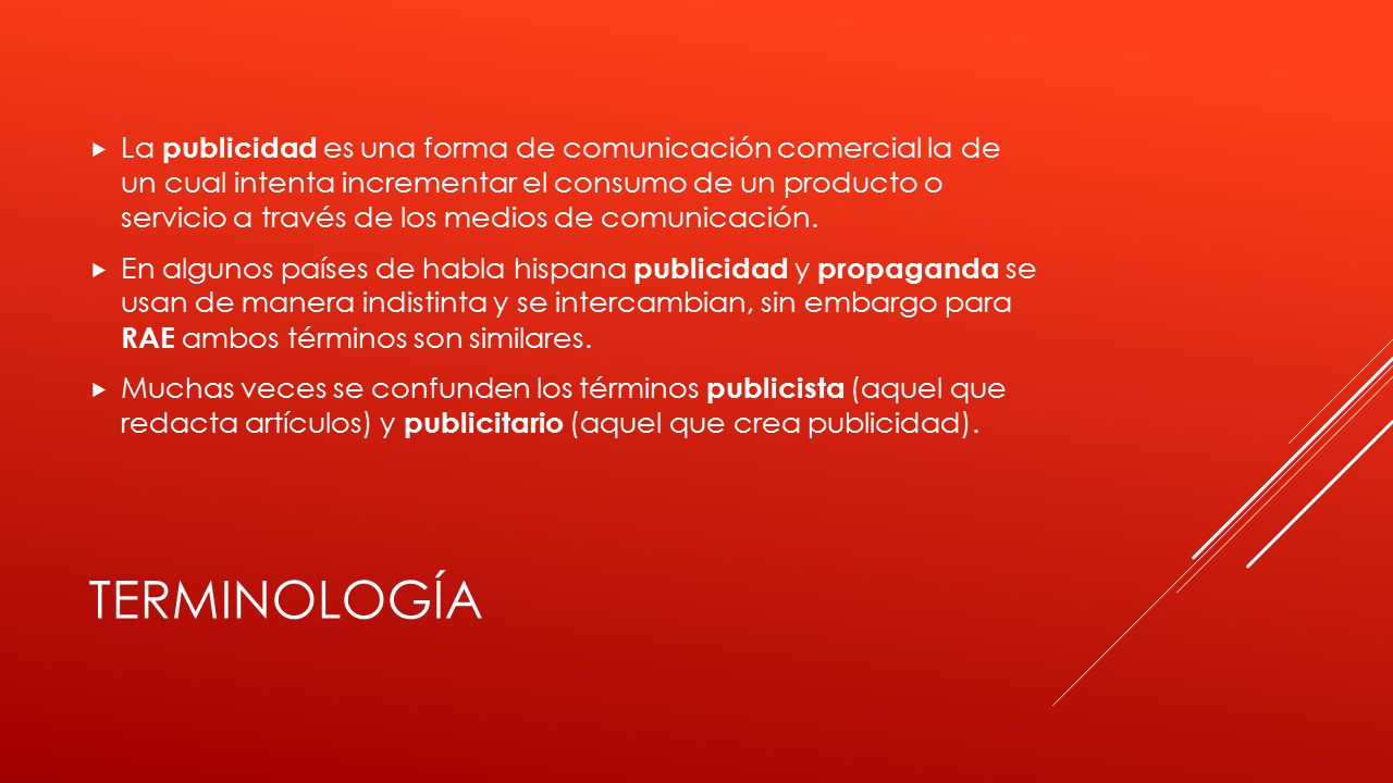 La publicidad es una forma de comunicación comercial la de un cual intenta incrementar el consumo de un producto o servicio a través de los medios de comunicación.