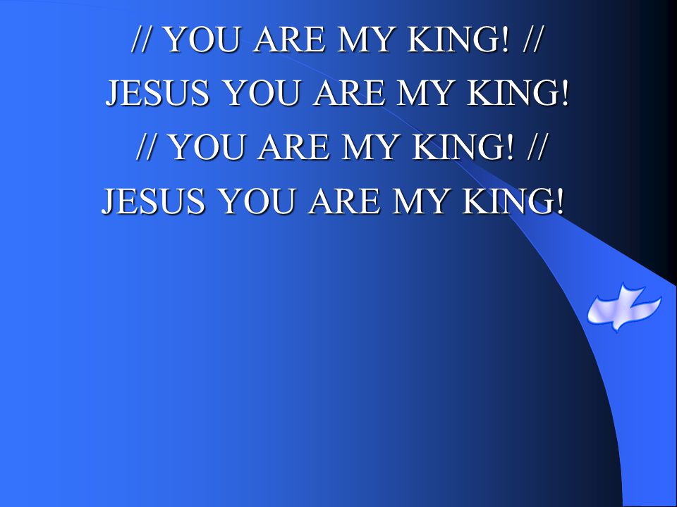 // YOU ARE MY KING! // JESUS YOU ARE MY KING!