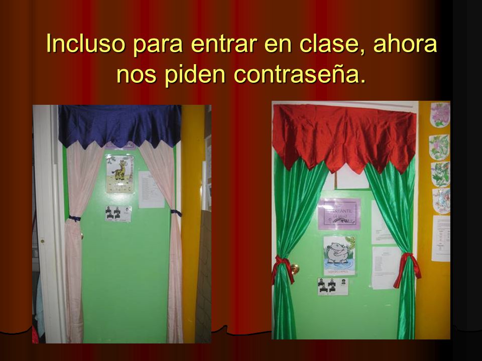 Incluso para entrar en clase, ahora nos piden contraseña.