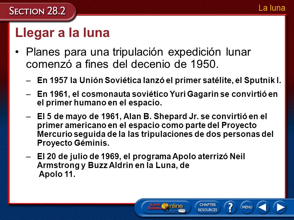 La luna Llegar a la luna. Planes para una tripulación expedición lunar comenzó a fines del decenio de