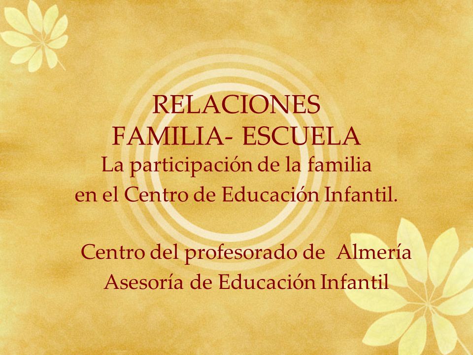 Centro del profesorado de Almería Asesoría de Educación Infantil