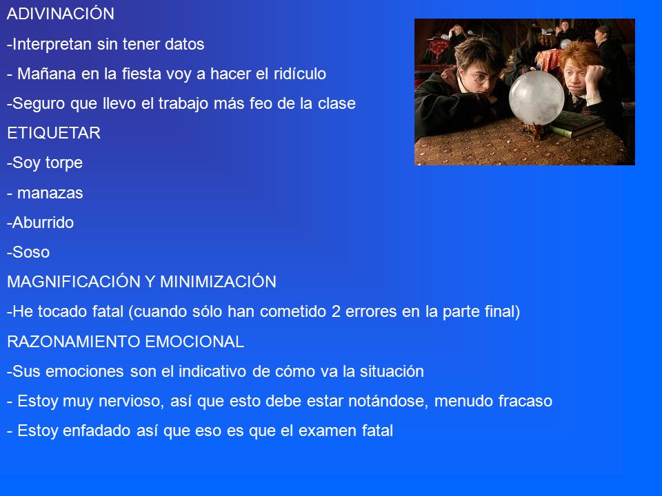 ADIVINACIÓN Interpretan sin tener datos. Mañana en la fiesta voy a hacer el ridículo. Seguro que llevo el trabajo más feo de la clase.