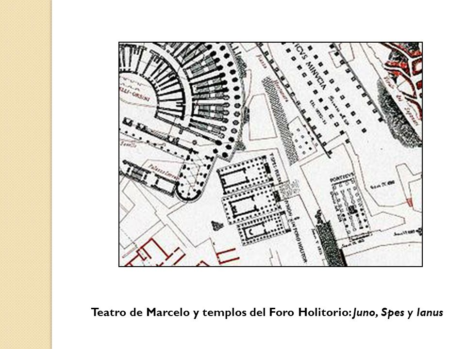 Teatro de Marcelo y templos del Foro Holitorio: Juno, Spes y Ianus