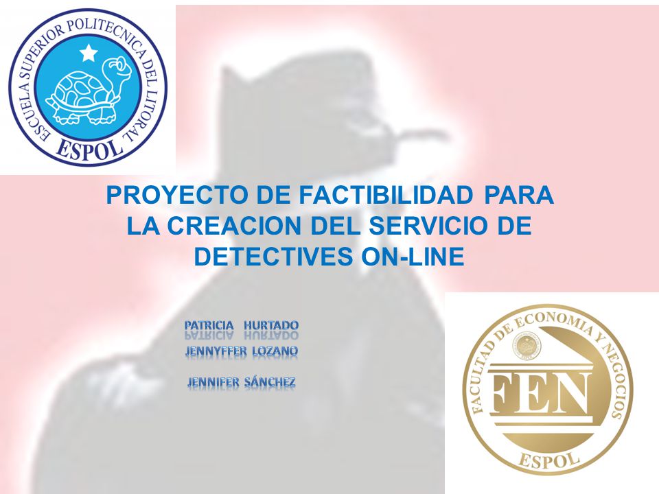 PROYECTO DE FACTIBILIDAD PARA LA CREACION DEL SERVICIO DE DETECTIVES ON-LINE