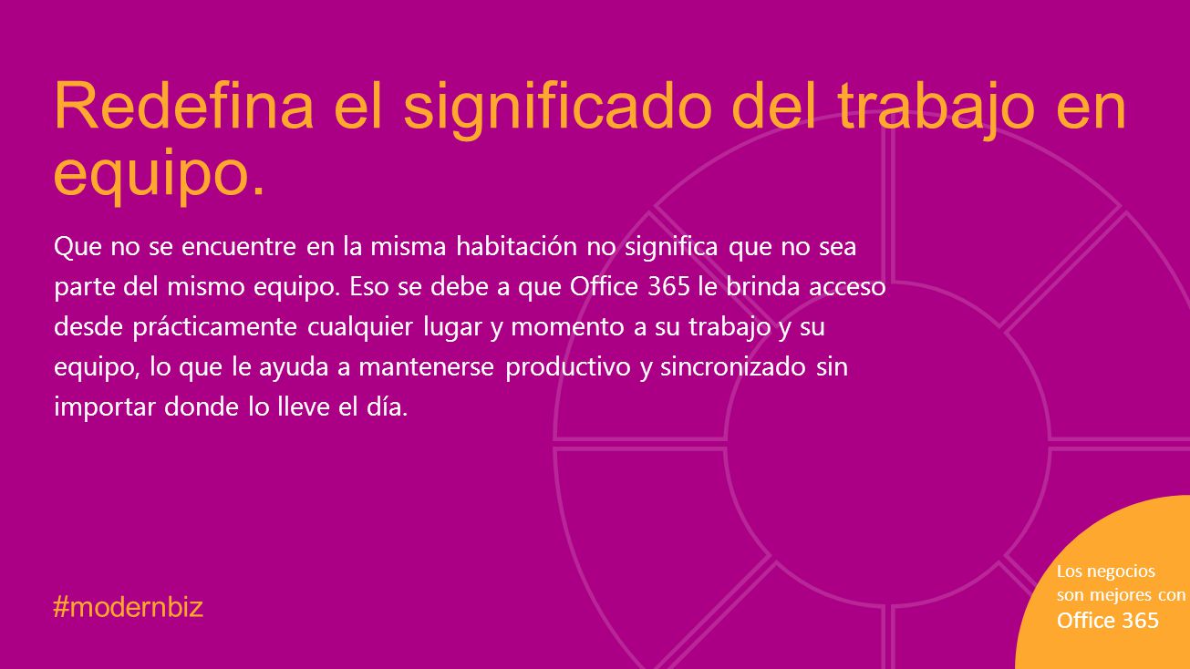 Redefina el significado del trabajo en equipo.